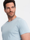 Ombre Clothing Világoskék férfi basic póló Ombre Clothing Ombre Clothing
