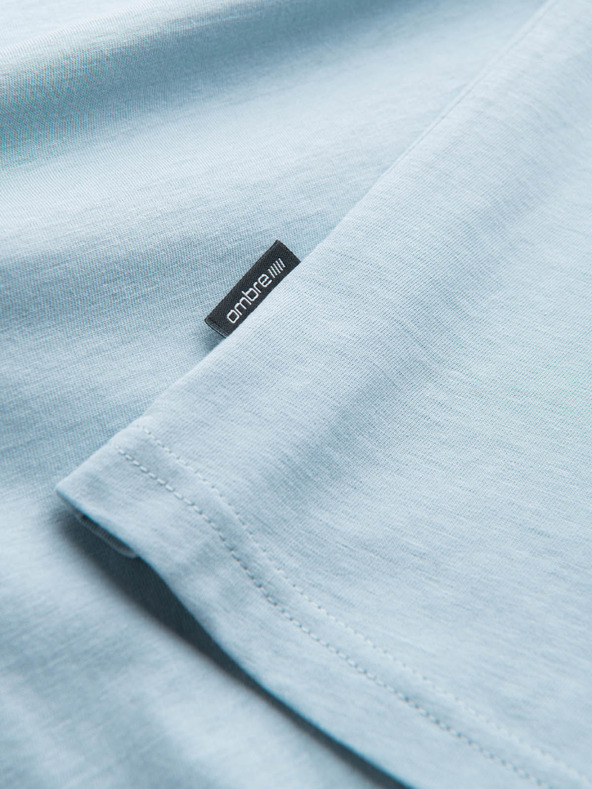 Ombre Clothing Világoskék férfi basic póló Ombre Clothing Ombre Clothing