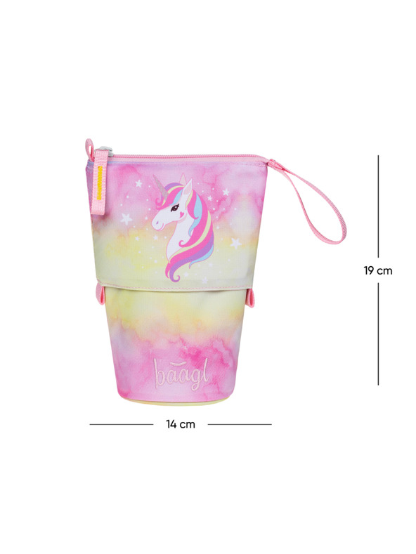 BAAGL  BAAGL Iskolai tolltartó Színes ceruza Rainbow Unicorn GRS