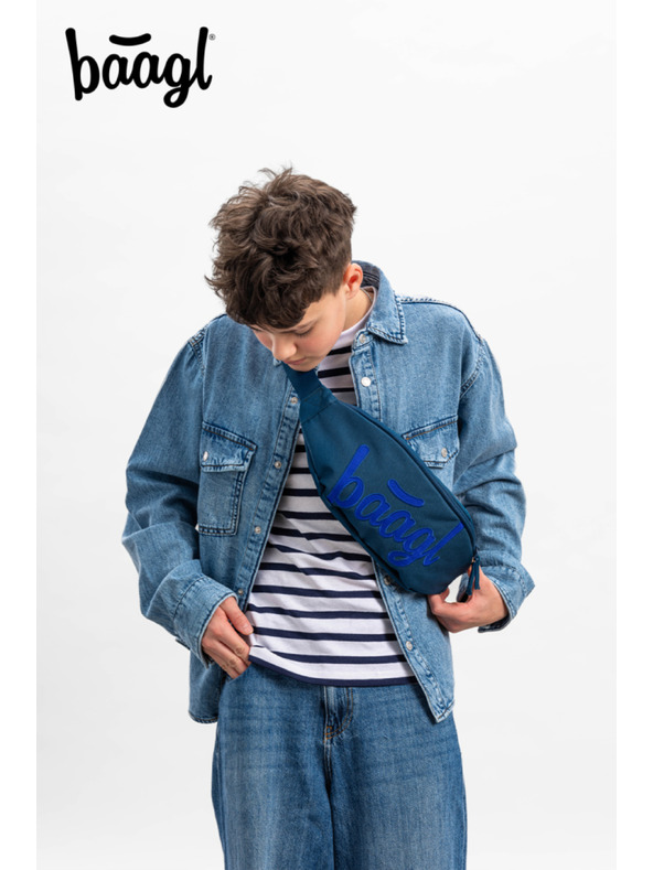 BAAGL  BAAGL Övtáska Snap Logo kék GRS