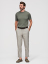 Ombre Clothing Férfi chino nadrág REGULAR FIT rugalmas derekkal - szürke és bézs V1 P1525 Ombre Clothing