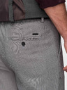 Ombre Clothing Férfi chino nadrág REGULAR FIT rugalmas derekkal - szürke V2 P1525 Ombre Clothing
