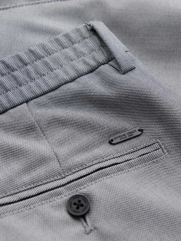 Ombre Clothing Férfi chino nadrág REGULAR FIT rugalmas derekkal - szürke V2 P1525 Ombre Clothing