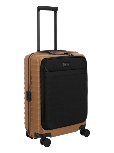 Titan Utazási bőrönd Titan Upgrade S23 Front pocket Canyon bronze