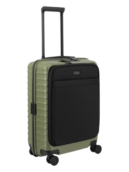 Titan Utazási bőrönd Titan Upgrade S23 Front pocket Forest green