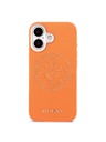 Guess Guess PU Perforated 4G Logo MagSafe Hátsó Tok iPhone 17-hez Orange