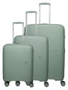 Travelite Tamaris Voyaage S,M,L utazóbőrönd szett Sage Green