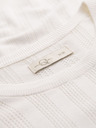 Ombre Clothing Férfi kereknyakú rövid ujjú pulóver - fehér