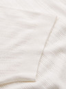 Ombre Clothing Férfi kereknyakú rövid ujjú pulóver - fehér