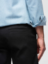 Ombre Clothing Férfi klasszikus chino rövidnadrág felhajtott szárral - fekete V9 W532 Ombre Clothing