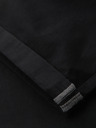 Ombre Clothing Férfi klasszikus chino rövidnadrág felhajtott szárral - fekete V9 W532 Ombre Clothing