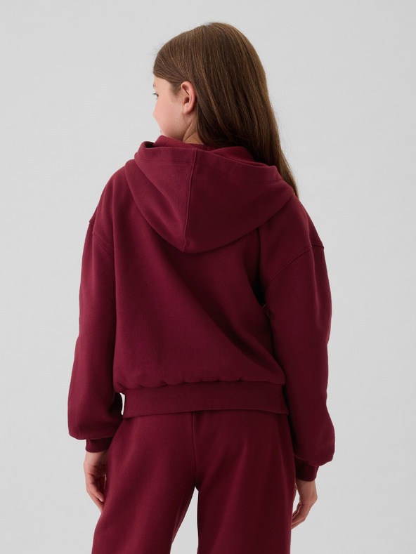 GAP Gyerek pulóver logóval és fleece béléssel GAP