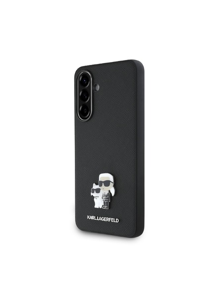 Karl Lagerfeld Karl Lagerfeld PU Saffiano Metal Karl and Choupette Hátlap Samsung Galaxy A56 Black
