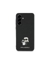 Karl Lagerfeld Karl Lagerfeld PU Saffiano Metal Karl and Choupette Hátlap Samsung Galaxy A56 Black