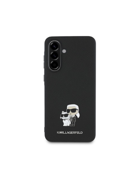 Karl Lagerfeld Karl Lagerfeld PU Saffiano Metal Karl and Choupette Hátlap Samsung Galaxy A56 Black