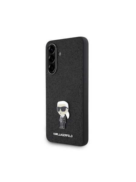 Karl Lagerfeld Karl Lagerfeld Fixed Glitter Metal Ikonik Hátlap Samsung Galaxy A56 Black