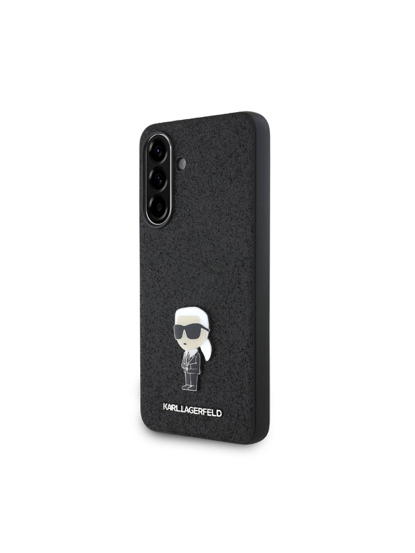 Karl Lagerfeld Karl Lagerfeld Fixed Glitter Metal Ikonik Hátlap Samsung Galaxy A56 Black