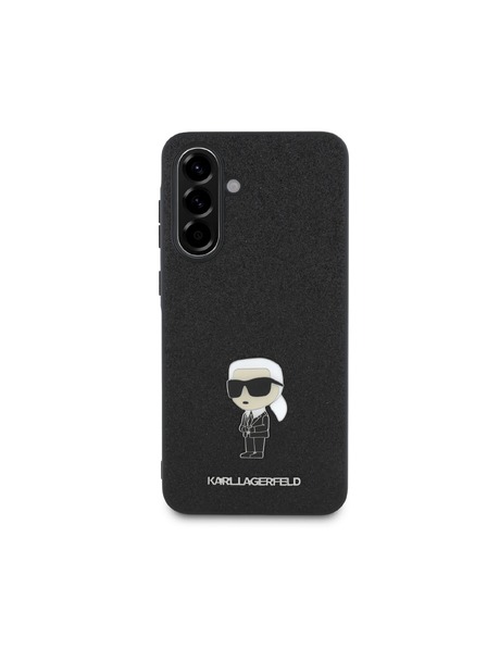 Karl Lagerfeld Karl Lagerfeld Fixed Glitter Metal Ikonik Hátlap Samsung Galaxy A56 Black