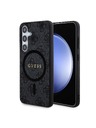 Guess Guess PU Leather 4G Colored Ring MagSafe Hátlap Samsung Galaxy S24 Black