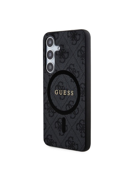 Guess Guess PU Leather 4G Colored Ring MagSafe Hátlap Samsung Galaxy S24 Black