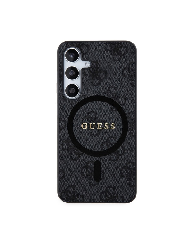 Guess Guess PU Leather 4G Colored Ring MagSafe Hátlap Samsung Galaxy S24 Black