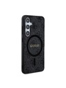 Guess Guess PU Leather 4G Colored Ring MagSafe Hátlap Samsung Galaxy S24 Black