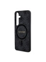 Guess Guess PU Leather 4G Colored Ring MagSafe Hátlap Samsung Galaxy S24 Black
