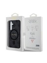 Guess Guess PU Leather 4G Colored Ring MagSafe Hátlap Samsung Galaxy S24 Black