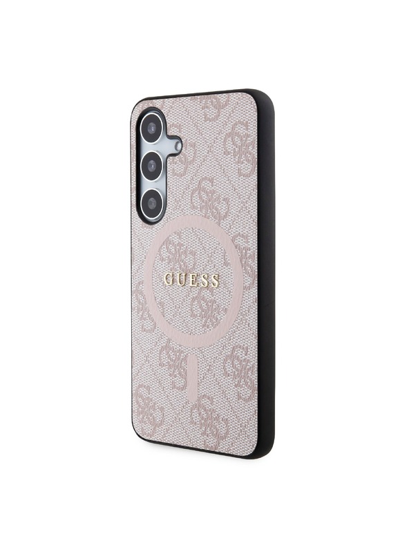Guess Guess PU Leather 4G Colored Ring MagSafe Hátlap Samsung Galaxy S24 Pink