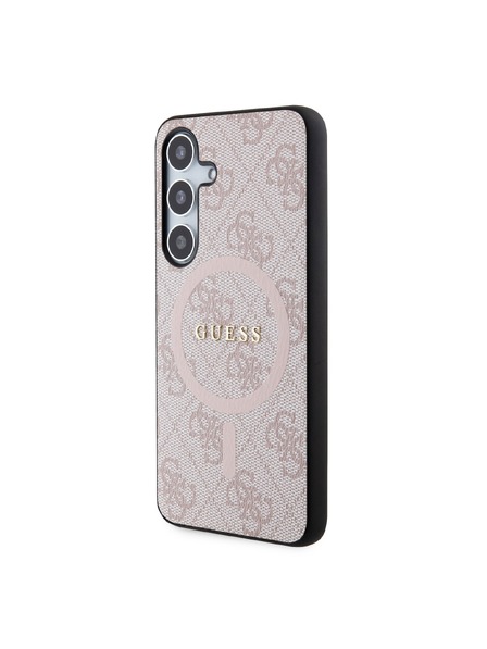 Guess Guess PU Leather 4G Colored Ring MagSafe Hátlap Samsung Galaxy S24 Pink