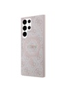 Guess Guess PU Leather 4G Colored Ring MagSafe Hátlap Samsung Galaxy S24 Ultra Pink