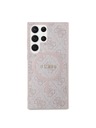Guess Guess PU Leather 4G Colored Ring MagSafe Hátlap Samsung Galaxy S24 Ultra Pink