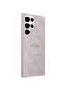 Guess Guess PU Leather 4G Colored Ring MagSafe Hátlap Samsung Galaxy S24 Ultra Pink