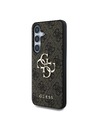 Guess Guess PU 4G fém logós hátlap Samsung Galaxy S25+ barna barna