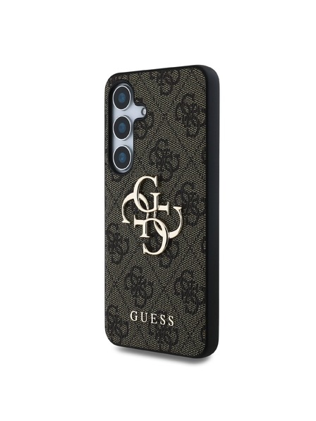 Guess Guess PU 4G fém logós hátlap Samsung Galaxy S25+ barna barna