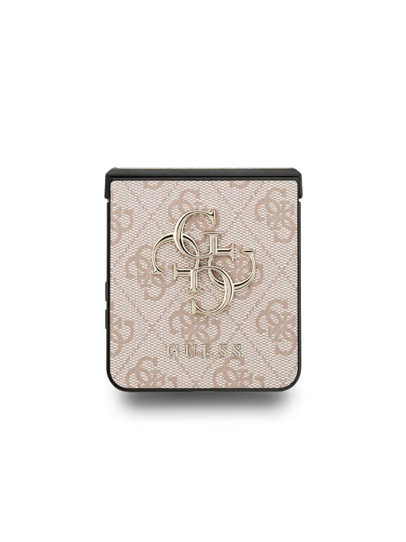 Guess Guess PU 4G Metal Logo Hátlap Samsung Galaxy Z Flip 7 Pink