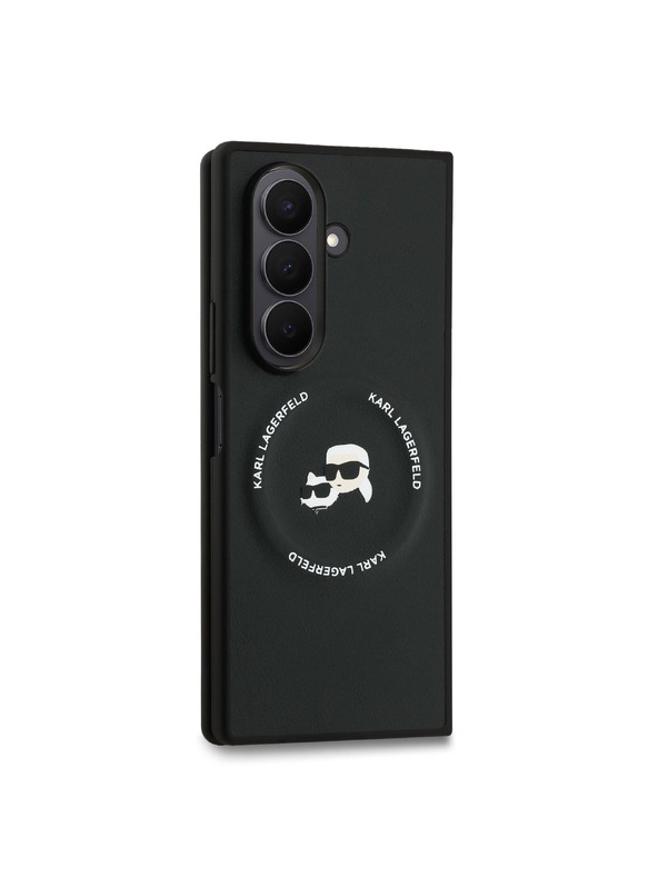 Karl Lagerfeld Karl Lagerfeld PU Karl and Choupette Heads Magnetic Hátlap Samsung Galaxy Z Fold 7 Black