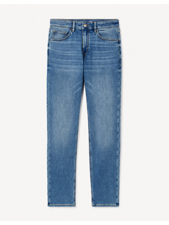 Celio Kék férfi egyenes szabású farmernadrág Celio C15 Stlmaille