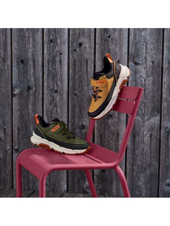 Geox Khaki fiú sportcipő Geox Flexyper Plus