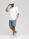 Ombre Clothing Két darab férfi szabadidő rövidnadrág laza szabásban - sötétkék/türkiz V1 Z126 Ombre Clothing