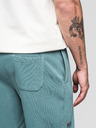 Ombre Clothing Két darab férfi szabadidő rövidnadrág laza szabásban - sötétkék/türkiz V1 Z126 Ombre Clothing