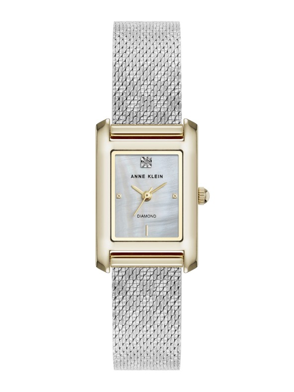 Anne Klein Négyzet alakú női óra Anne Klein mesh AK/5233MPTT