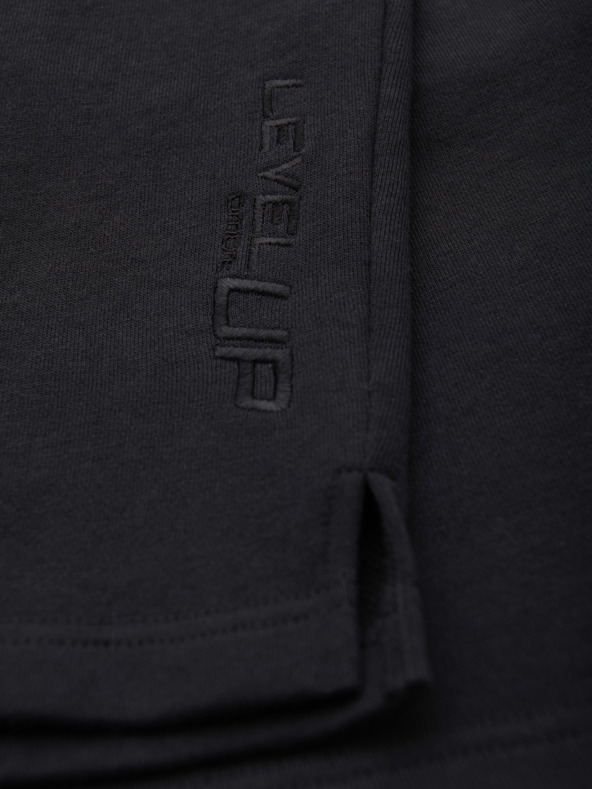 Ombre Clothing Két férfi tornanadrág szett frottír kötésből regular fit - fekete/világoszöld V1 Z125 Ombre Clothing