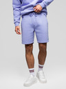 Ombre Clothing Két UNISEX rövidnadrág szett rugalmas derekkal - krém/világoslila V1 Z129 Ombre Clothing