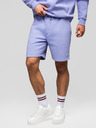Ombre Clothing Két UNISEX rövidnadrág szett rugalmas derekkal - krém/világoslila V1 Z129 Ombre Clothing