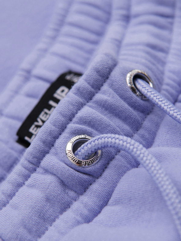 Ombre Clothing Két UNISEX rövidnadrág szett rugalmas derekkal - krém/világoslila V1 Z129 Ombre Clothing