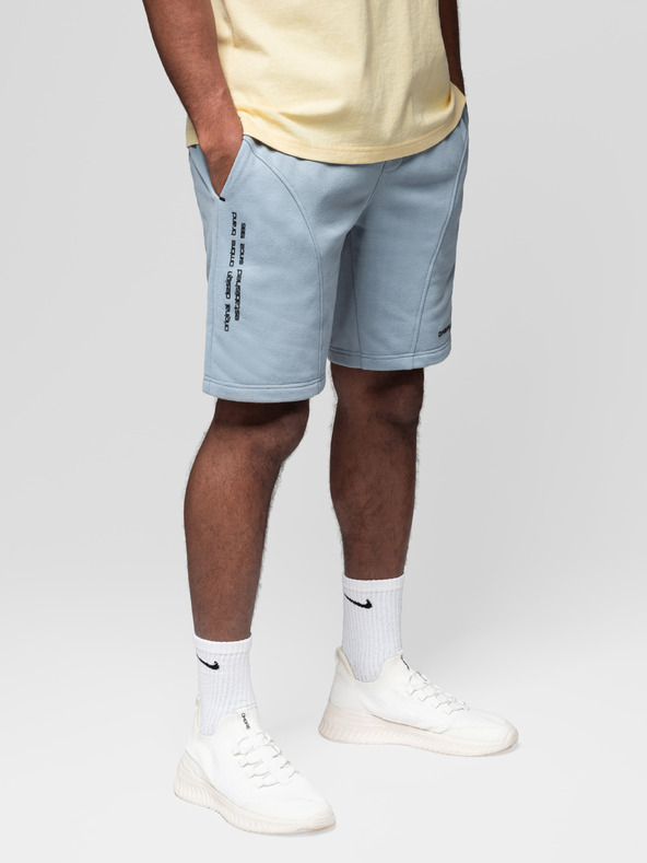Ombre Clothing Két férfi tornanadrág szett nyomattal - világoskék/szürke V2 Z127 Ombre Clothing