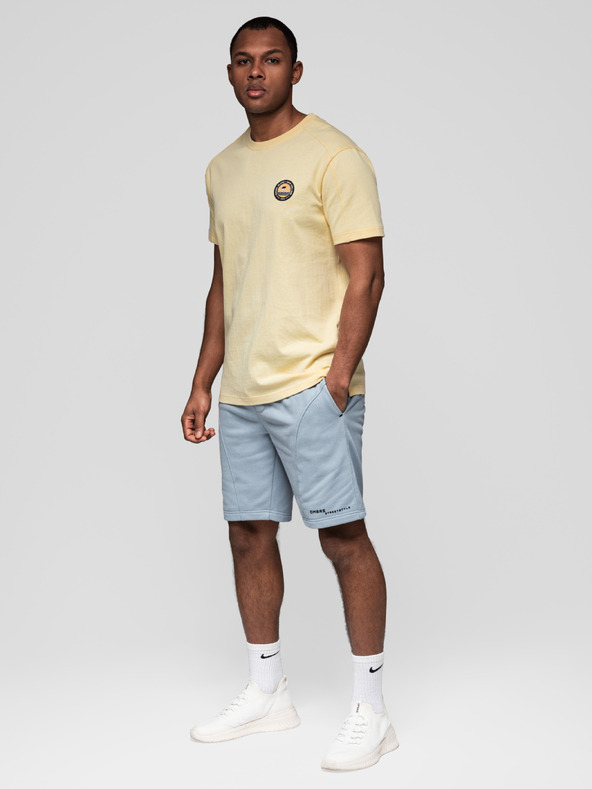 Ombre Clothing Két férfi tornanadrág szett nyomattal - világoskék/szürke V2 Z127 Ombre Clothing