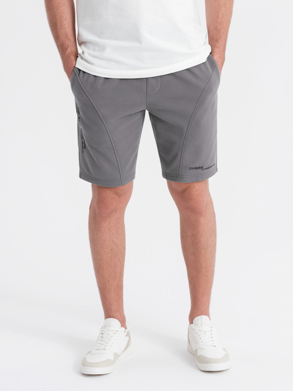 Ombre Clothing Két férfi tornanadrág szett nyomattal - világoskék/szürke V2 Z127 Ombre Clothing
