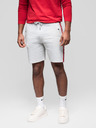 Ombre Clothing Két férfi tornanadrág szett csíkokkal - szürke melanzs/oliva V1 Z128 Ombre Clothing